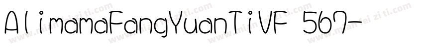 AlimamaFangYuanTiVF 567字体转换